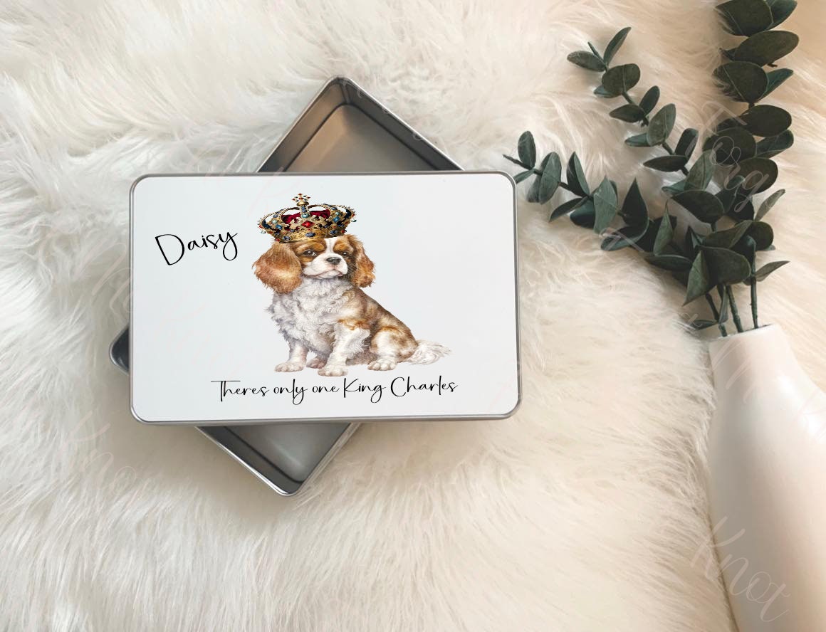 King Charles III Coronation Keepsake, Souvenirs, Coronation Day Tin, Coronation Day Memorabilia, Cavalier King Charles III Gifts