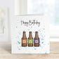 Dad Birthday Card, Personalised Birthday Card, Beer Card For Dad, Beer Card For Brother
