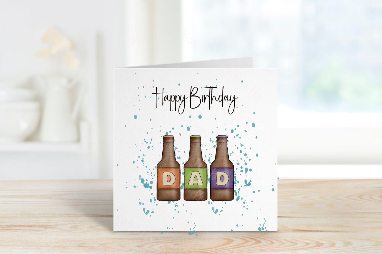 Dad Birthday Card, Personalised Birthday Card, Beer Card For Dad, Beer Card For Brother