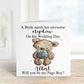 Page Boy Proposal Card, Will You Be My Page Boy?, Personalised Page Boy Proposal For Nephew
