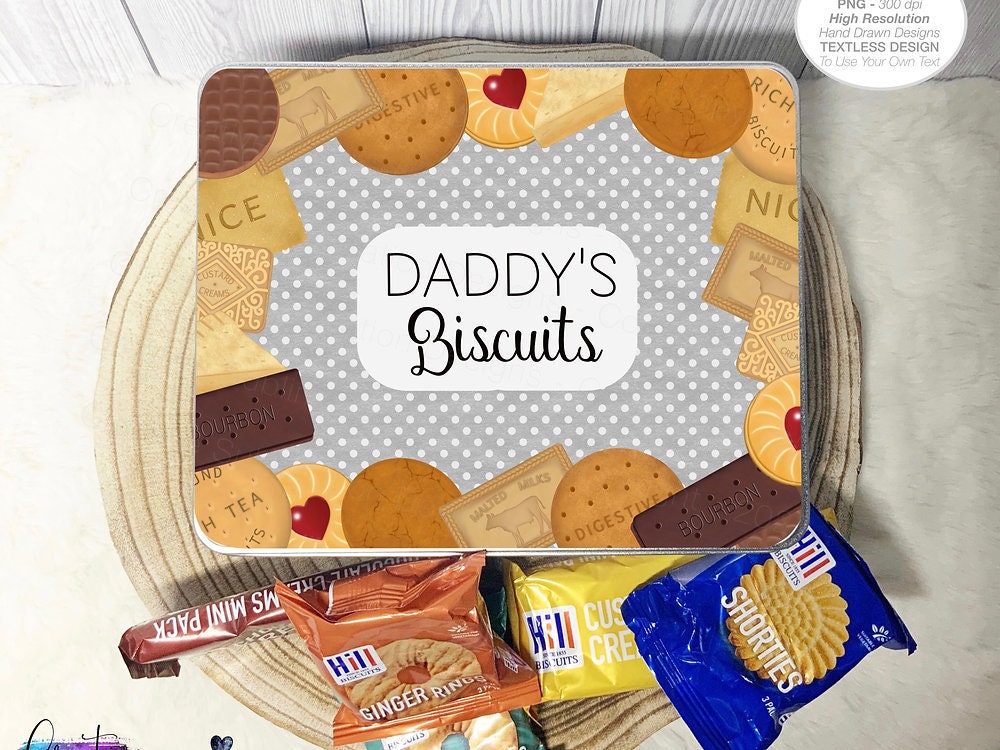Biscuit Tin, Personalised Biscuit Tin For Grampy, Biscuit Tin For Nana,