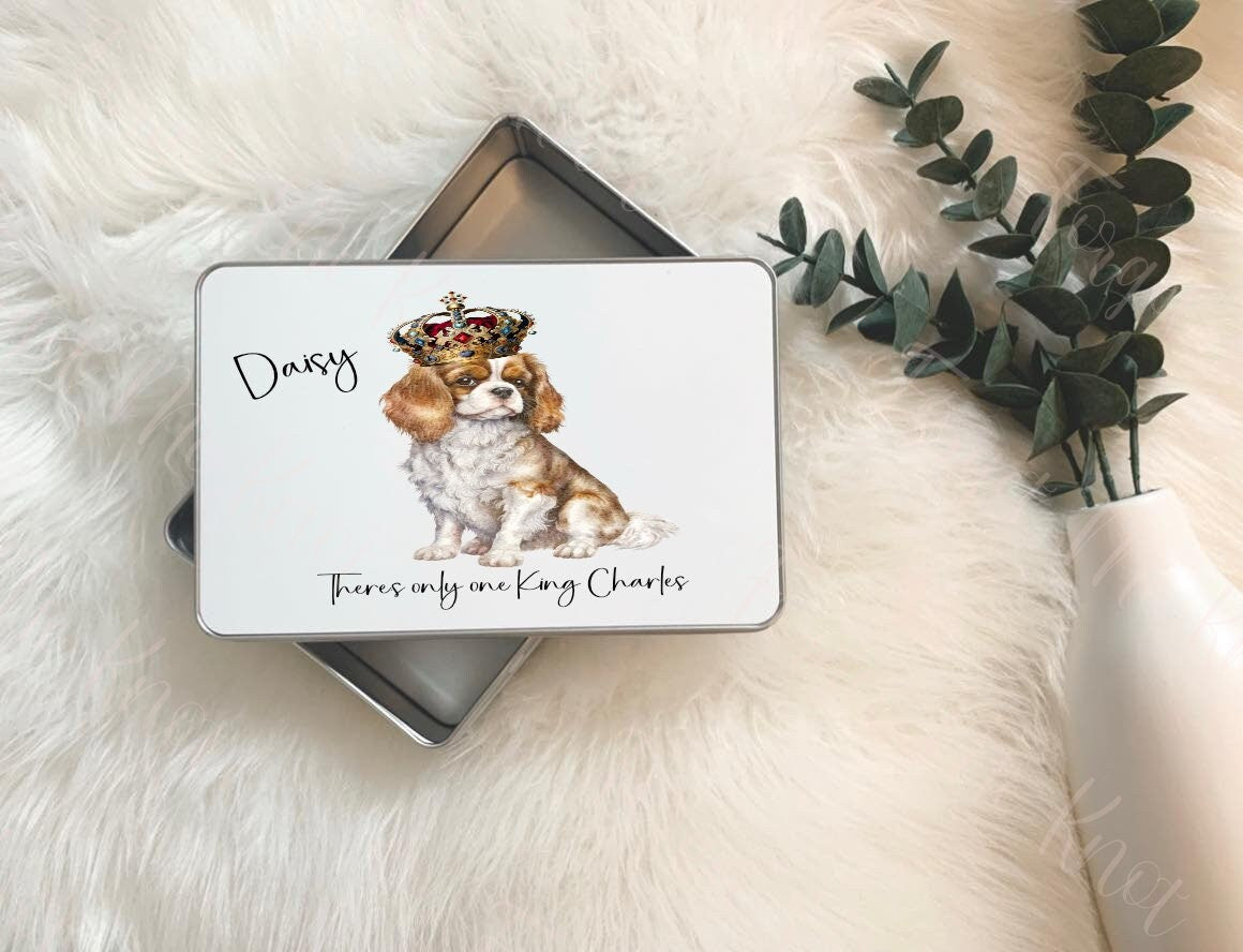 King Charles III Coronation Keepsake, Souvenirs, Coronation Day Tin, Coronation Day Memorabilia, Cavalier King Charles III Gifts