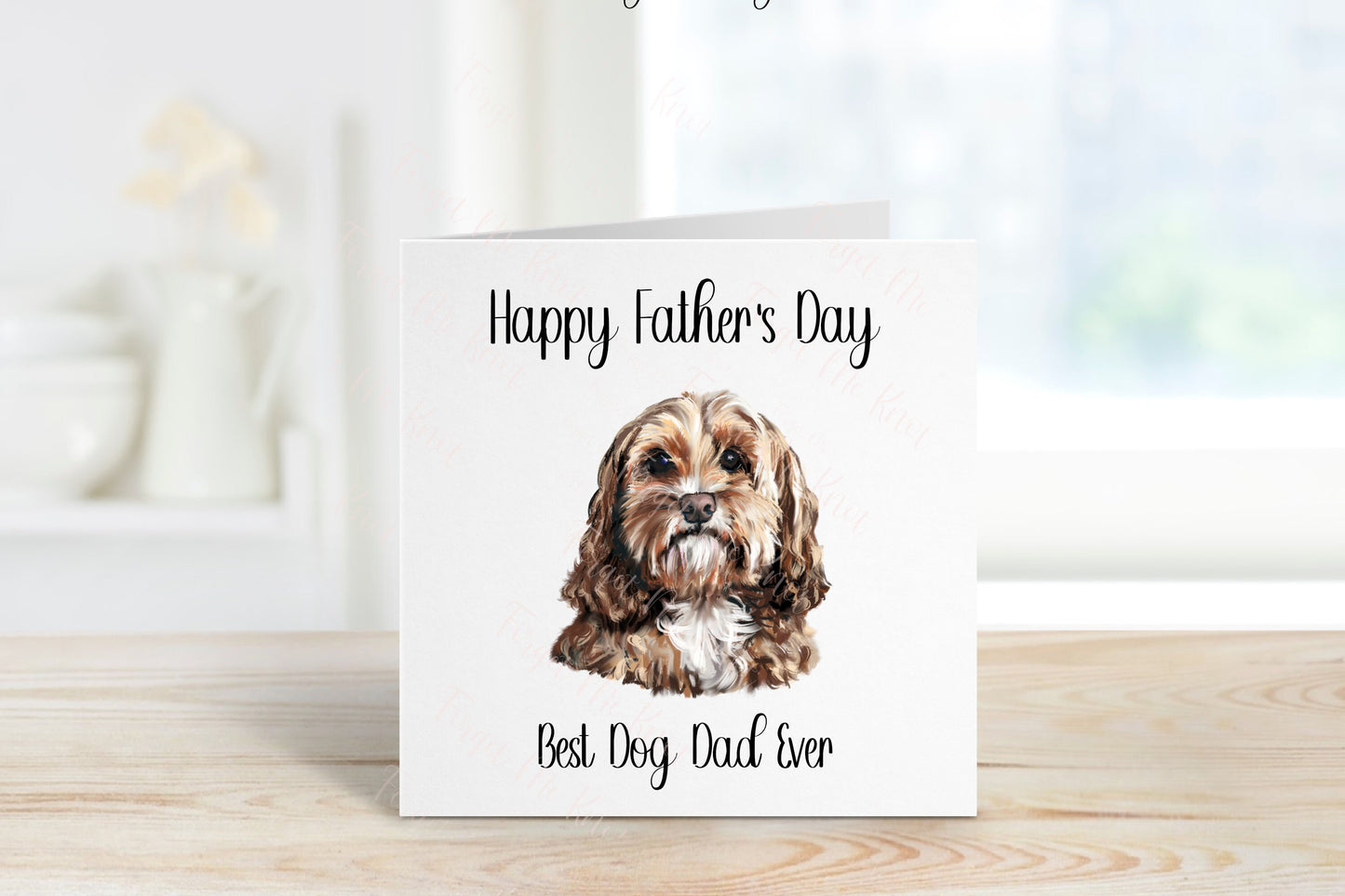 Best Dog Dad Fathers Day Card, Personalised Fathers Day Card For Dad, Best Dog Dad Father's Day Card