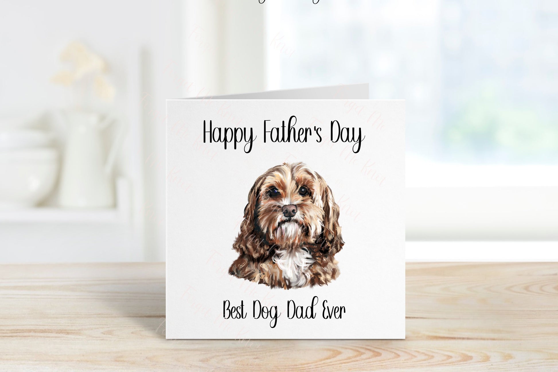 Best Dog Dad Fathers Day Card, Personalised Fathers Day Card For Dad, Best Dog Dad Father's Day Card