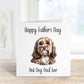 Best Dog Dad Fathers Day Card, Personalised Fathers Day Card For Dad, Best Dog Dad Father's Day Card