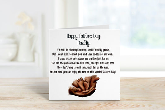 Fathers Day Card From Bump, Fathers Day Card For Dad, Father's Day Card For Dad To Be