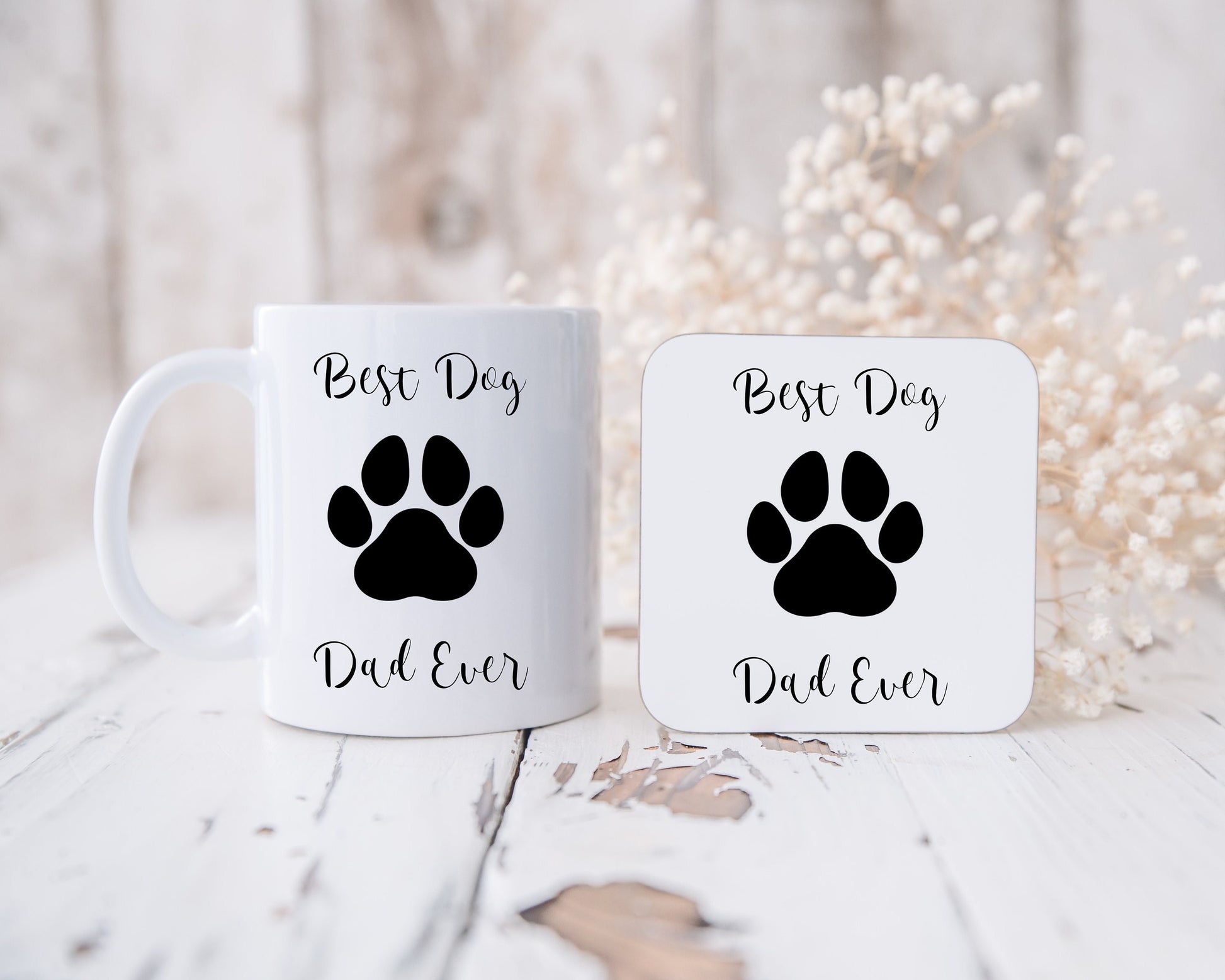 Best Dog Dad Ever Mug, Personalised Dog Dad Mug, Fathers Day Mug From Dog