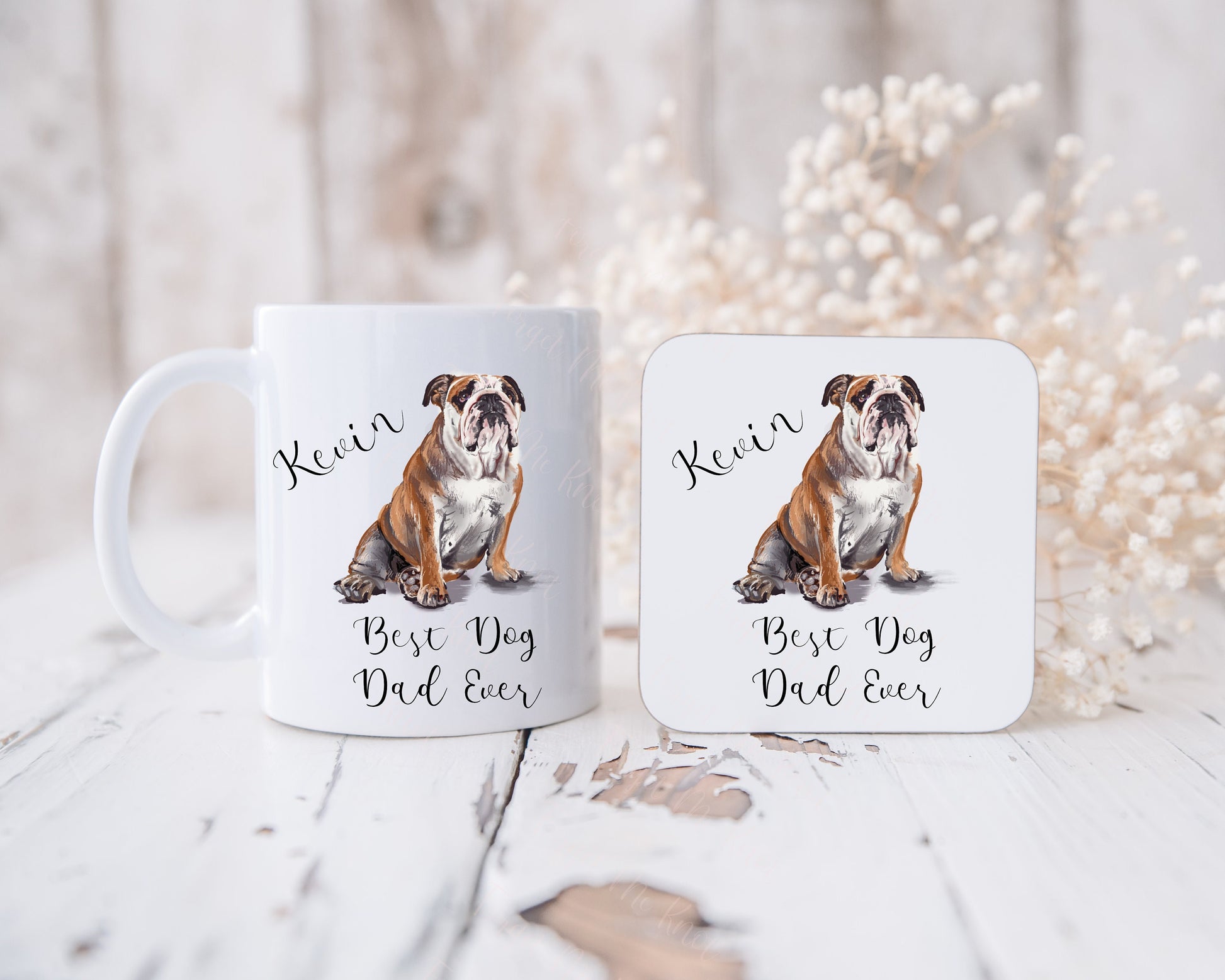 Best Dog Dad Ever Mug, Personalised Dog Dad Mug, Fathers Day Mug From Dog