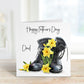 Fathers Day, Fathers Day Gift For Dad, Fathers Day Gift For Grampy, Fathers Day Mug For Bampi, English Rose & Boots Design