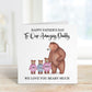Daddy Bear Father's Day Card, Bear Father's Day Card, Personalised Father's Day Card, Daddy And Baby Bear Card For Him