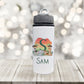 Kids Safari Water Bottle, Personalised Water Bottle, Water Bottle With Straw, Drinks Bottle For Kids, School Bottle,