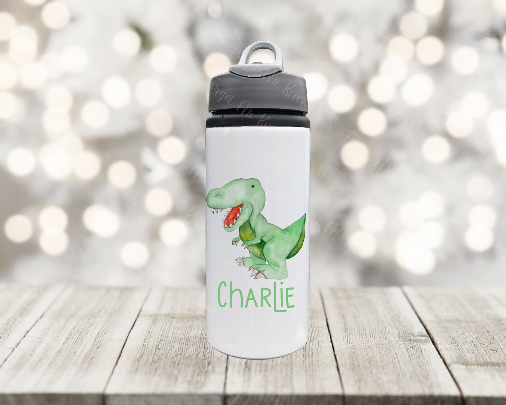 Kids Dino Water Bottle, Personalised Water Bottle, Water Bottle With Straw, Drinks Bottle For Kids, School Bottle,