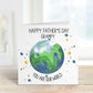 Grampy Father's Day Card, Personalised Father's Day Card, Daddy You Are Our World, Fathers Day Card For Daddy, Father's Day Card For Dad