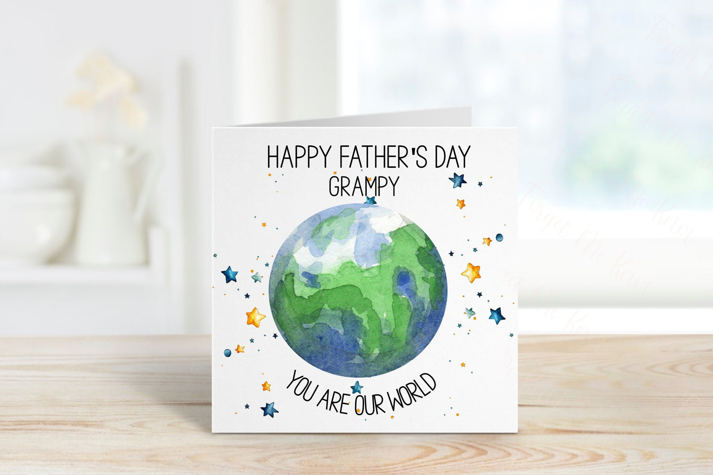 Grampy Father's Day Card, Personalised Father's Day Card, Daddy You Are Our World, Fathers Day Card For Daddy, Father's Day Card For Dad