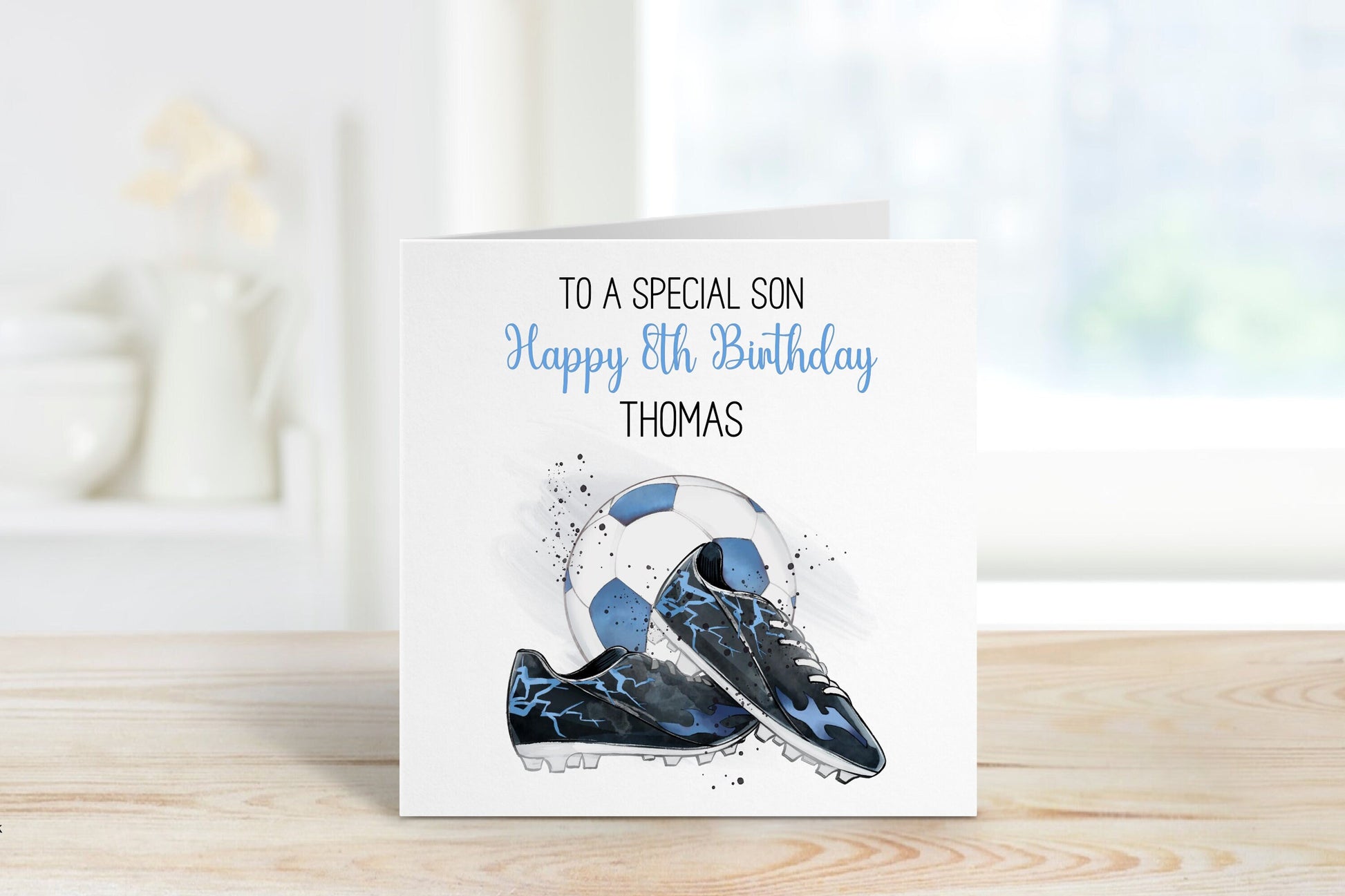 Personalised Son Birthday Card, Any Age Birthday Card For Son, 1,2,3,4,5,6,7,8,9,10