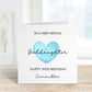 Personalised Goddaughter Birthday Card, Personalised Birthday Card For Her, Any Age Birthday Card, 18, 21, 30, 40