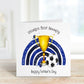 Bampi Father's Day Card, Grampy Fathers Day Card, Daddy Football Card, Bampy Birthday Card, Worlds Best Daddy, Uncle, Personalised Card