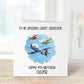 Personalised Son Birthday Card, Plane Theme Birthday Card, Any Age, 1st, 2nd, 3rd, 4th, 5th, 6th, 7th, 8th, 9th, 10th Birthday Card