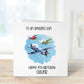 Personalised Godson Birthday Card, Plane Theme Birthday Card, Any Age, 1st, 2nd, 3rd, 4th, 5th, 6th, 7th, 8th, 9th, 10th Birthday Card