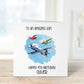 Personalised Son Birthday Card, Plane Theme Birthday Card, Any Age, 1st, 2nd, 3rd, 4th, 5th, 6th, 7th, 8th, 9th, 10th Birthday Card