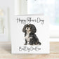 Dog Fathers Day Card, Personalised Fathers Day Card For Dad, Best Dog Dad Father's Day Card
