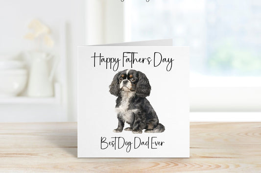 Dog Fathers Day Card, Personalised Fathers Day Card For Dad, Best Dog Dad Father's Day Card
