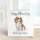 Dog Fathers Day Card, Personalised Fathers Day Card For Dad, Best Dog Dad Father's Day Card