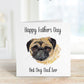 Best Dog Dad Fathers Day Card, Personalised Fathers Day Card For Dad, Best Dog Dad Father's Day Card