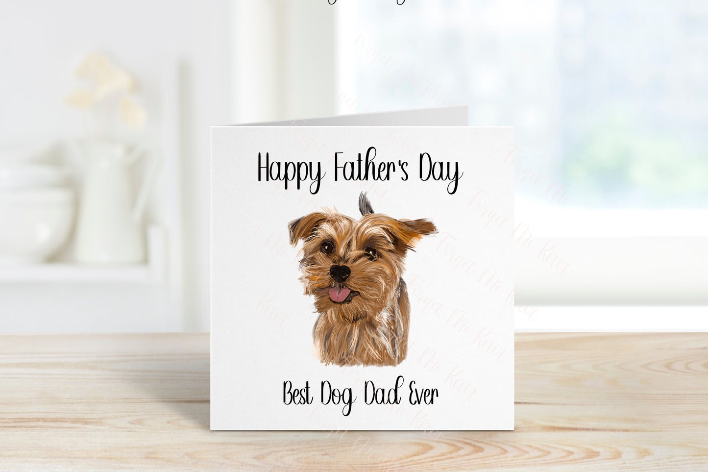 Best Dog Dad Fathers Day Card, Personalised Fathers Day Card For Dad, Best Dog Dad Father's Day Card