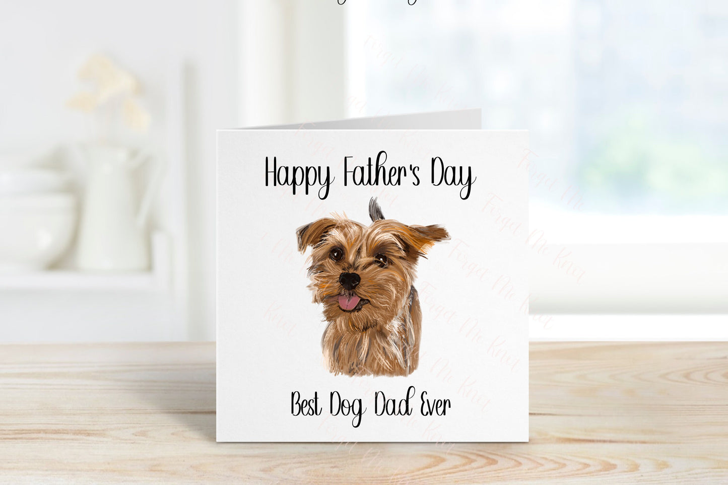 Best Dog Dad Fathers Day Card, Personalised Fathers Day Card For Dad, Best Dog Dad Father's Day Card