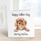 Best Dog Dad Fathers Day Card, Personalised Fathers Day Card For Dad, Best Dog Dad Father's Day Card