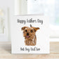 Best Dog Dad Fathers Day Card, Personalised Fathers Day Card For Dad, Best Dog Dad Father's Day Card