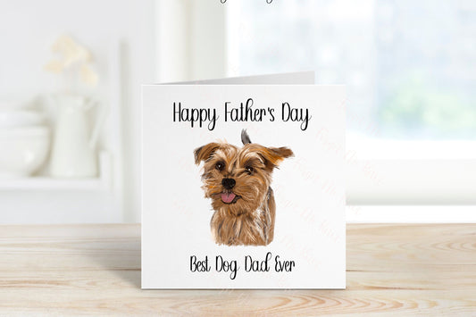 Best Dog Dad Fathers Day Card, Personalised Fathers Day Card For Dad, Best Dog Dad Father's Day Card