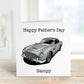 Dad Father's Day Card, Classic Car Father's Day Card, Personalised Father's Day Card