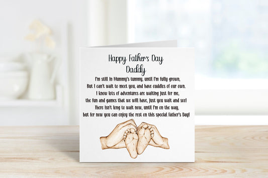 Fathers Day Card From Bump, Fathers Day Card For Dad, Father's Day Card For Dad To Be