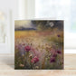 Blank Card, Watercolour Of Flower Field Greeting Card, Blank Greeting Card