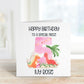 Personalised Great Niece Birthday Card, Dino Theme Birthday Card, Any Age, 1st, 2nd, 3rd, 4th, 5th, 6th Birthday Card For Great Niece