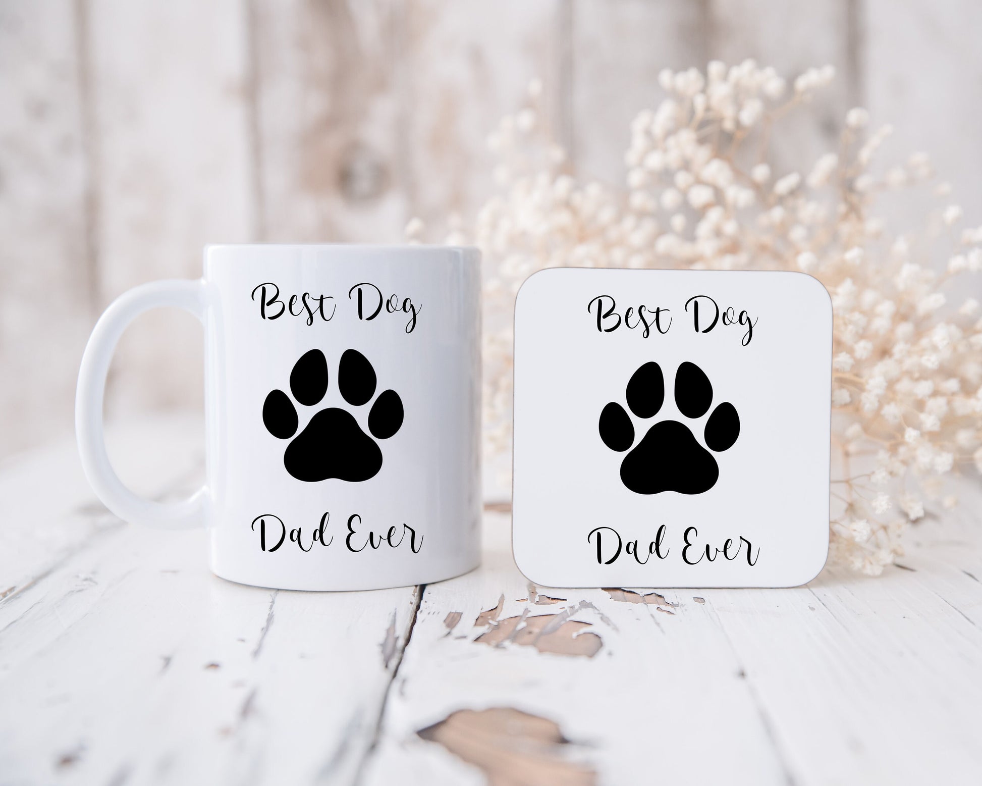 Best Dog Dad Ever Mug, Personalised Dog Dad Mug, Fathers Day Mug From Dog