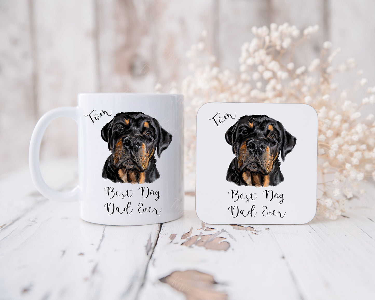 Best Dog Dad Ever Mug, Personalised Dog Dad Mug, Fathers Day Mug From Dog