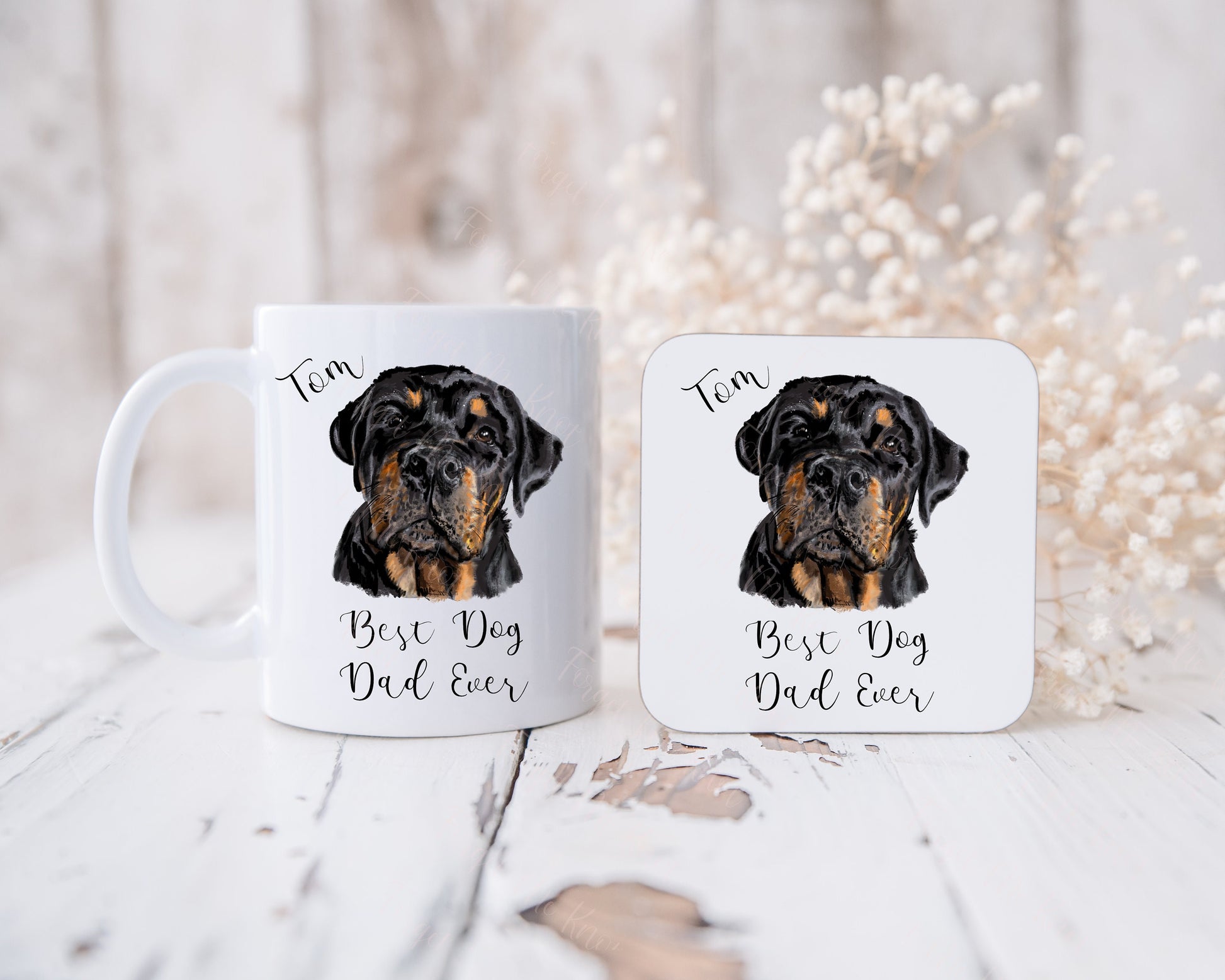 Best Dog Dad Ever Mug, Personalised Dog Dad Mug, Fathers Day Mug From Dog