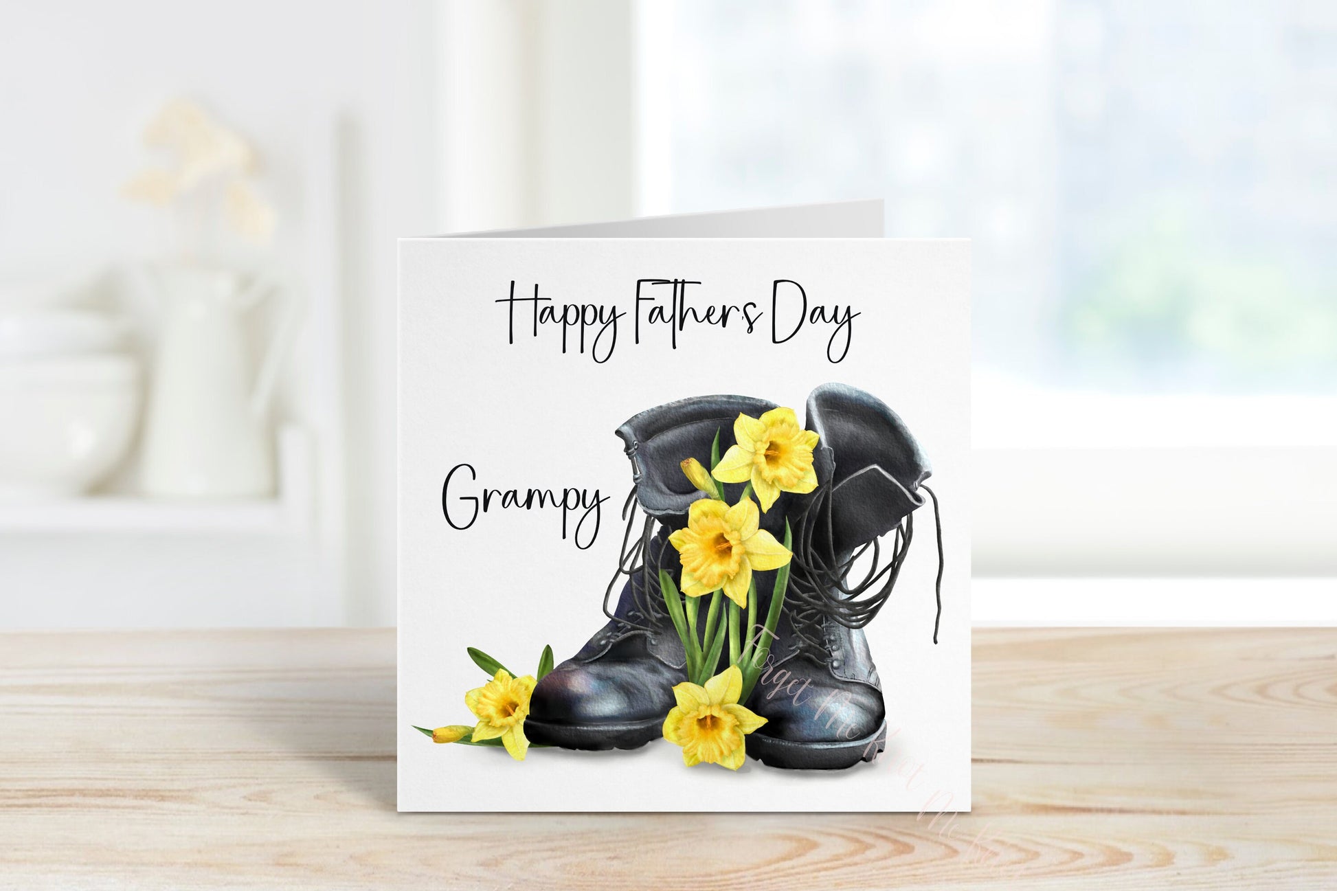 Fathers Day, Fathers Day Gift For Dad, Fathers Day Gift For Grampy, Fathers Day Mug For Bampi, English Rose & Boots Design