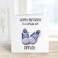 Personalised Grandson Birthday, Trainer Design Birthday Card, Any Age, 1st, 2nd, 3rd, 4th, 5th, 6th Grandson Birthday Card