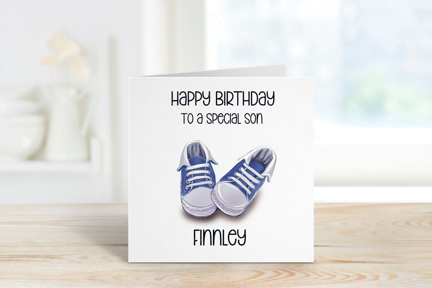 Personalised Great Nephew Birthday, Trainer Design Birthday Card, Any Age, 1st, 2nd, 3rd, 4th, 5th, 6th Great Nephew Birthday Card