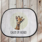 Car Sun Shade, Personalised Car Sun Shade, Baby On Board Sign, Sun Shade For Car, Safari Car Shade