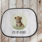 Car Sun Shade, Personalised Car Sun Shade, Baby On Board Sign, Sun Shade For Car, Safari Car Shade