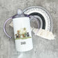Personalised Elephant Safari Sippy Cup, Kids Sippy Cup, Double Handled Beaker For Kids