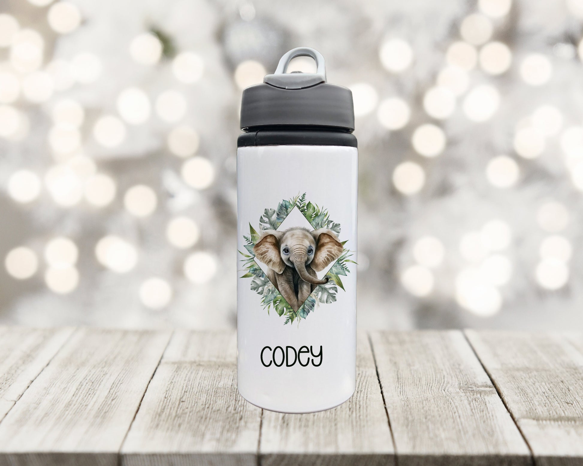 Personalised Water Bottle, Water Bottle, Drinks Bottle, Zebra Drinks Bottle, Jungle Water Bottle