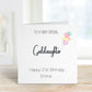 Personalised Goddaughter 21st Birthday Card, Card For Goddaughter 21st Birthday