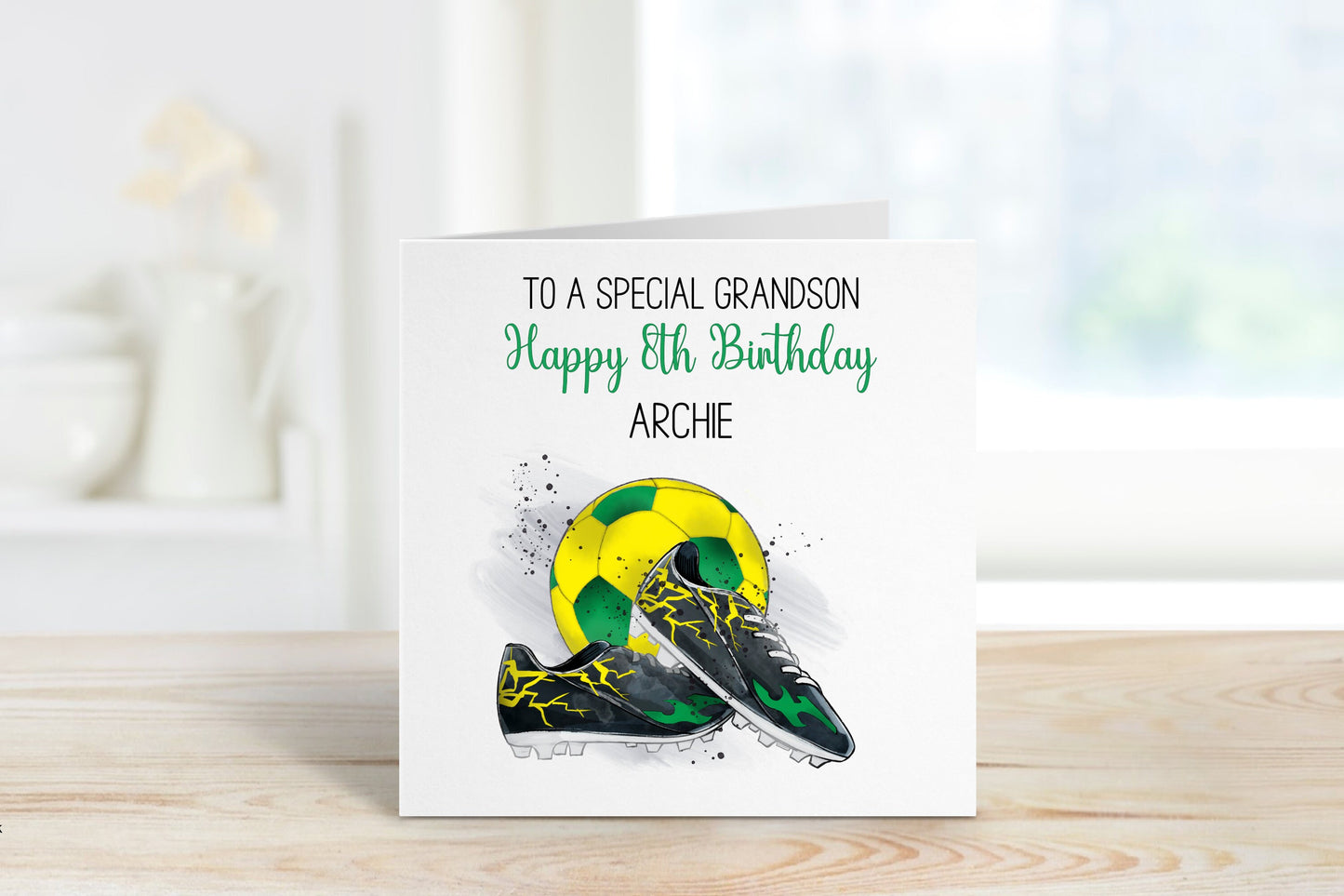 Personalised Grandson Birthday Card, Any Age Birthday Card For Grandson, 1,2,3,4,5,6,7,8,9,10