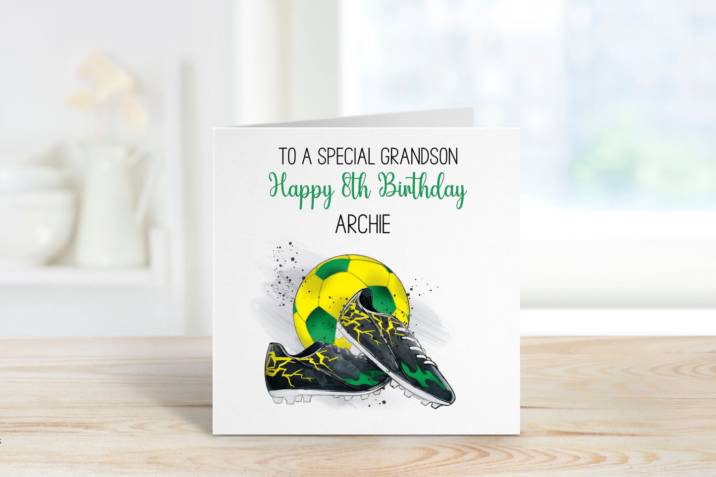 Personalised Grandson Birthday Card, Any Age Birthday Card For Grandson, 1,2,3,4,5,6,7,8,9,10